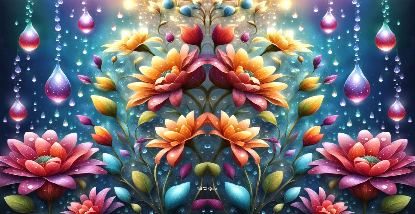 Botanic Mirage - Floral & Filigree Digital Art Art > Digital Art > Cobwebs Of The Mind > Abstract > Digital Compositions