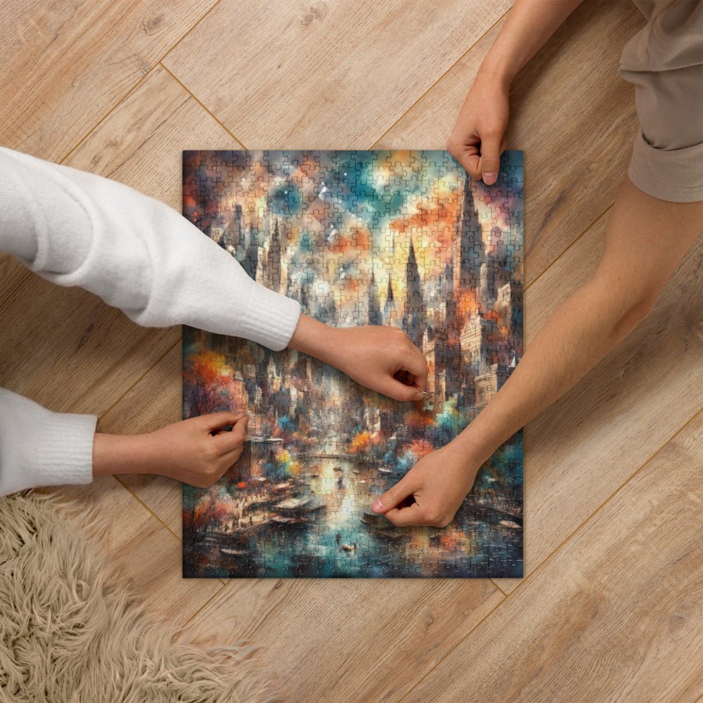 Dusk Over the Riverside - 520 pcs. Jigsaw puzzle - US Only! Puzzles