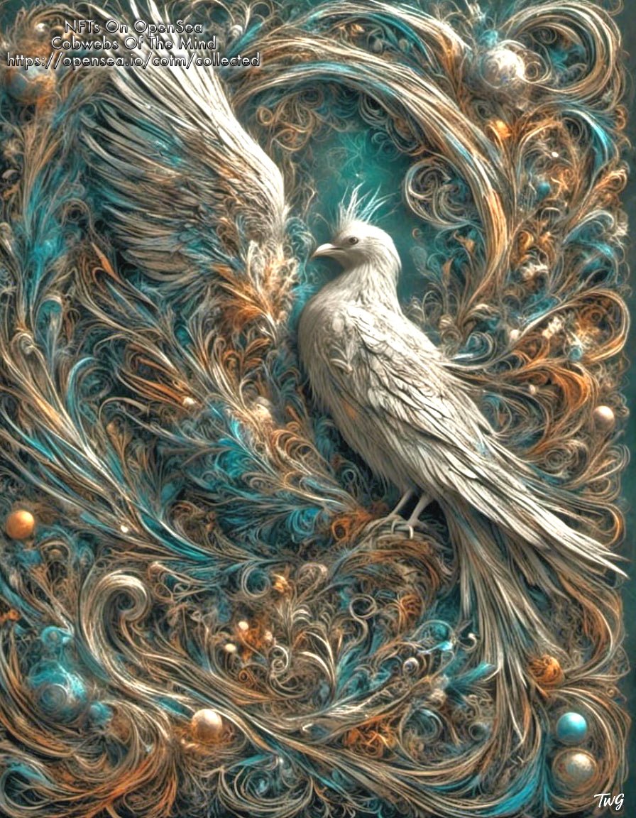 Feather Flow - OpenSea NFT DreamFlora Genesis Legendary 1-Drop Art > Digital Art > Cobwebs Of The Mind > Abstract > Digital Compositions