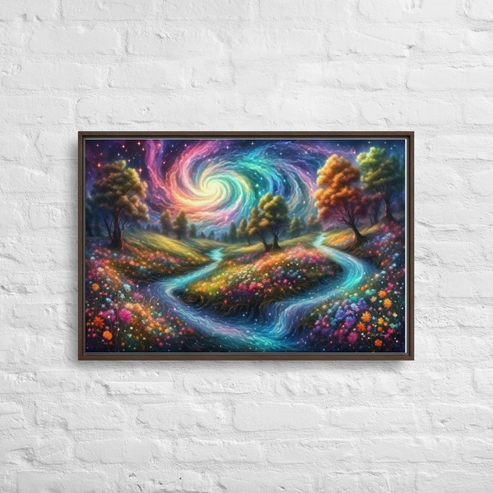 Meadows of Wonder - Framed Canvas Home & Garden > Decor > Artwork > Posters, Prints, & Visual Artwork