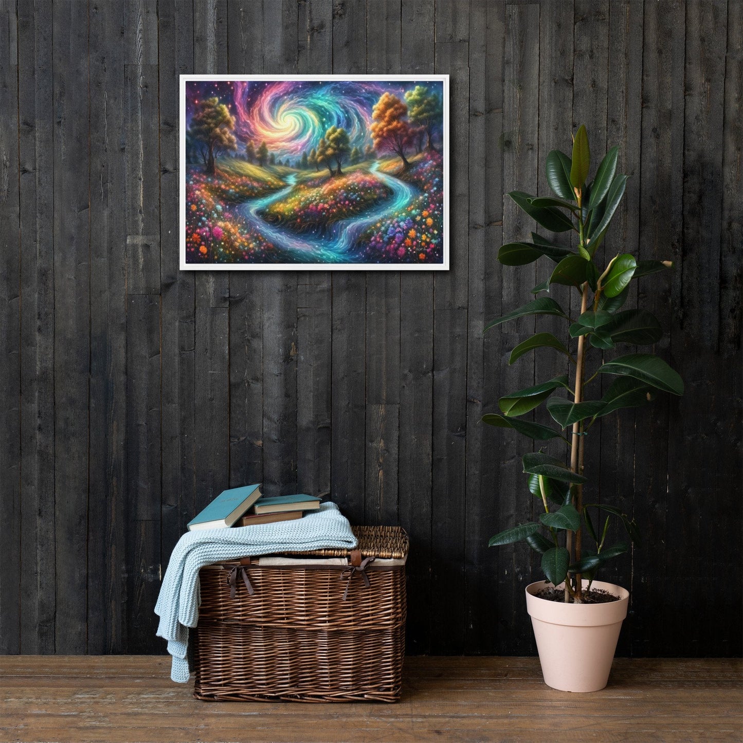 Meadows of Wonder - Framed Canvas Home & Garden > Decor > Artwork > Posters, Prints, & Visual Artwork