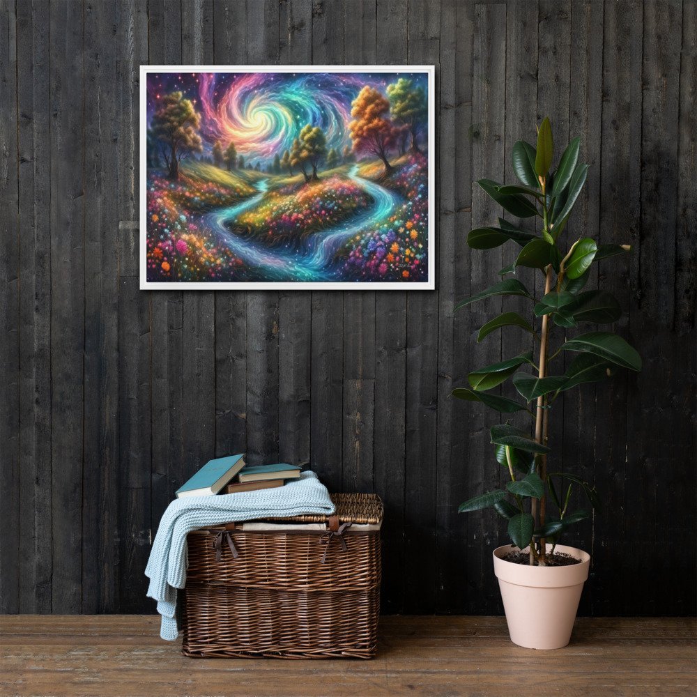 Meadows of Wonder - Framed Canvas Home & Garden > Decor > Artwork > Posters, Prints, & Visual Artwork