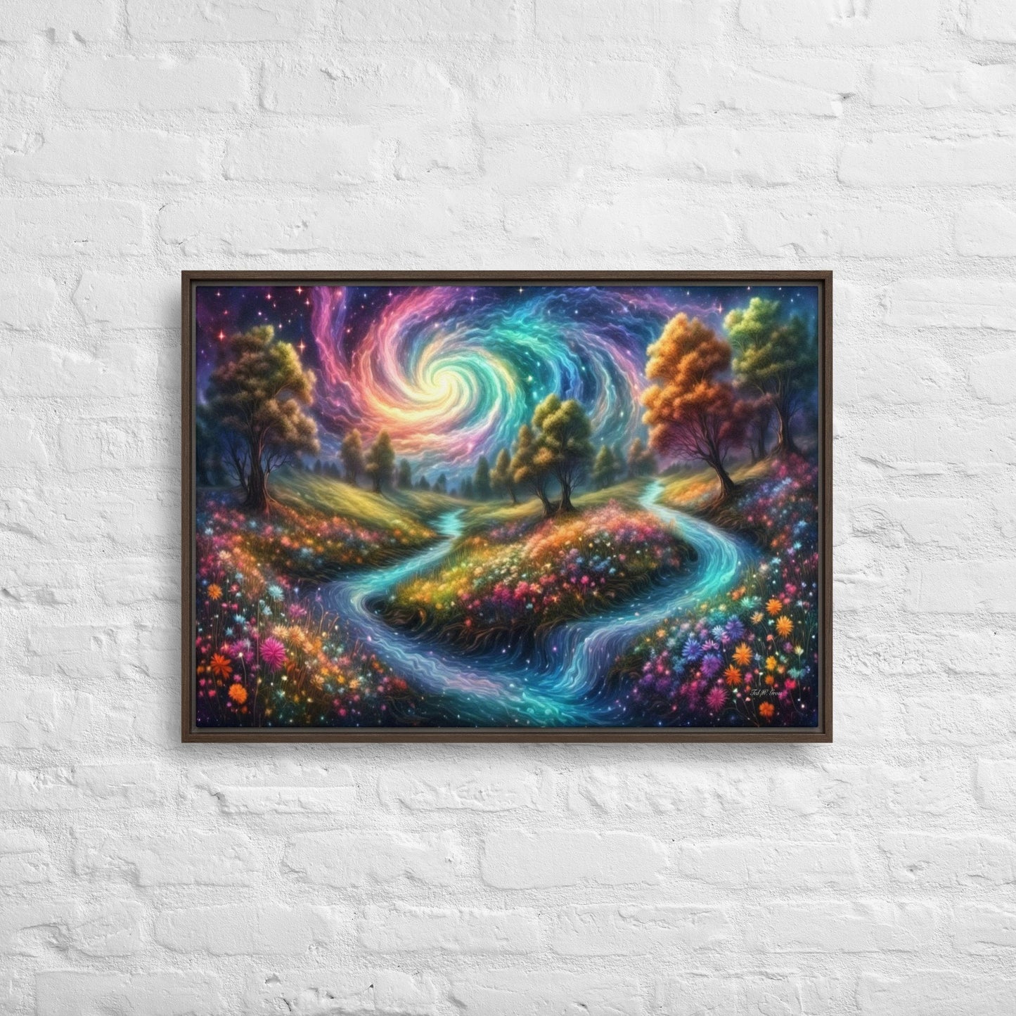 Meadows of Wonder - Framed Canvas Home & Garden > Decor > Artwork > Posters, Prints, & Visual Artwork