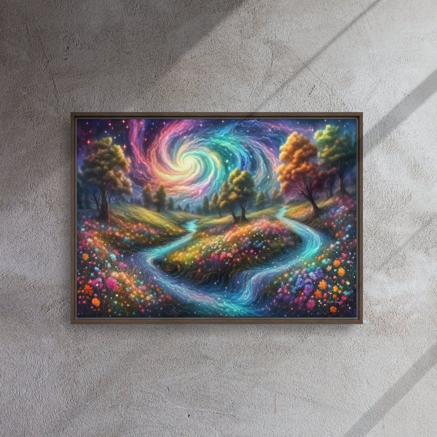 Meadows of Wonder - Framed Canvas Home & Garden > Decor > Artwork > Posters, Prints, & Visual Artwork