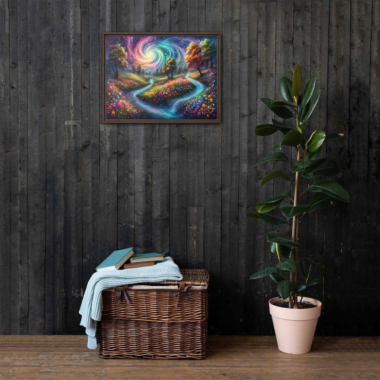 Meadows of Wonder - Framed Canvas Home & Garden > Decor > Artwork > Posters, Prints, & Visual Artwork
