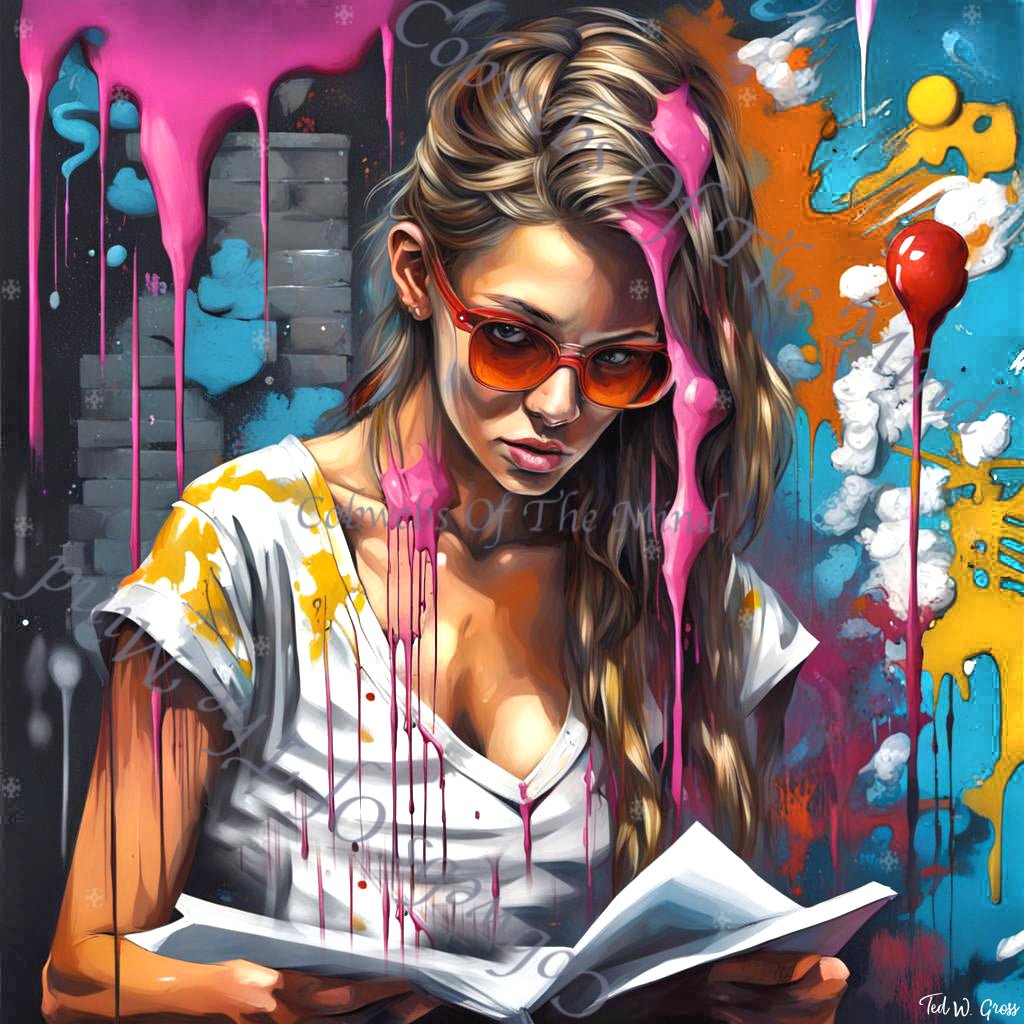 Neon Drift - Velthara NFT Legendary 1-Drop Art > Digital Art > Cobwebs Of The Mind > Abstract > Digital Compositions