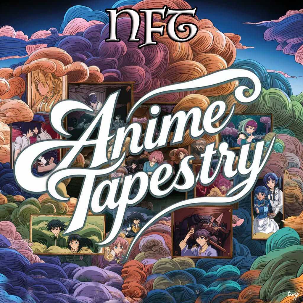 Anime Tapestry –  NFT OS Legendary & Limited Editions - Cobwebs Of The Mind