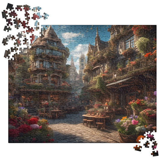 A Lost Town In Italy - 520 pcs. Jigsaw puzzle - US Only! Cobwebs Of The Mind jigsaw Printful DA puzzles Puzzles Default Title
