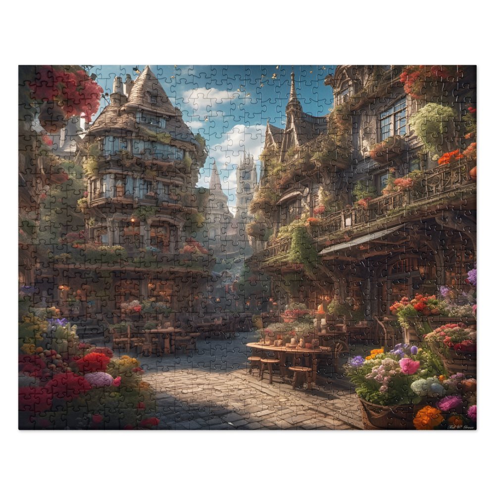 A Lost Town In Italy - 520 pcs. Jigsaw puzzle - US Only! Puzzles