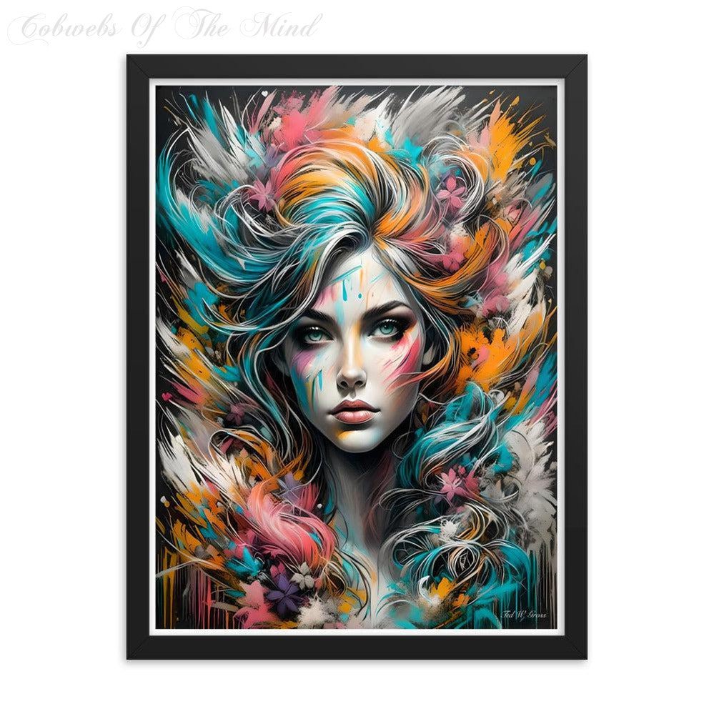 Abstract Allure - Framed Matte Poster Digital Art