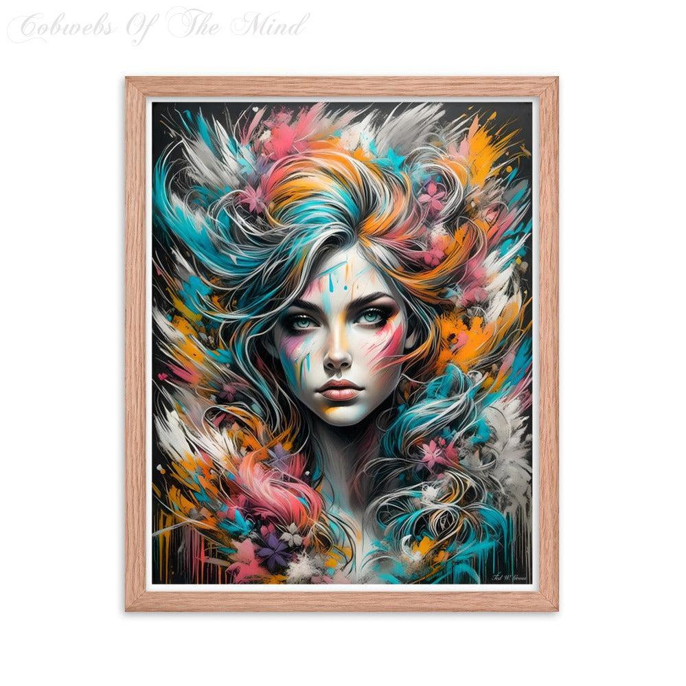 Abstract Allure - Framed Matte Poster Digital Art