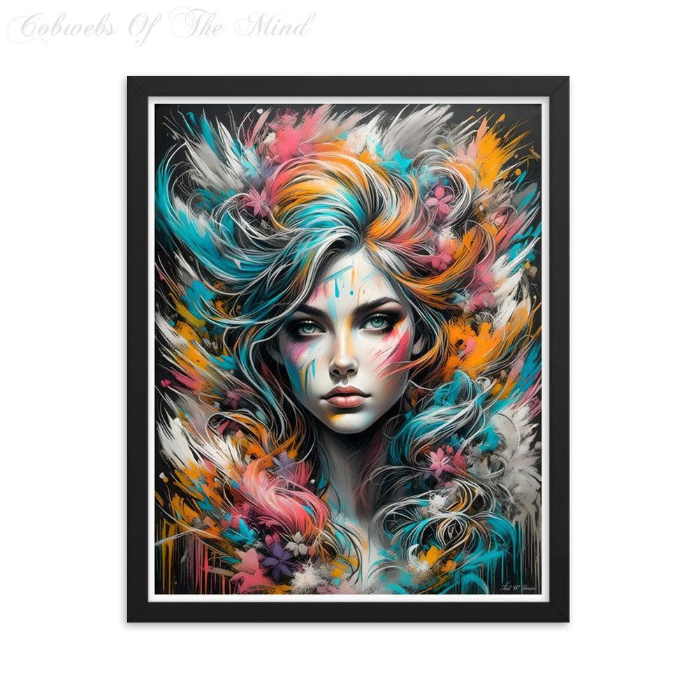 Abstract Allure - Framed Matte Poster Digital Art