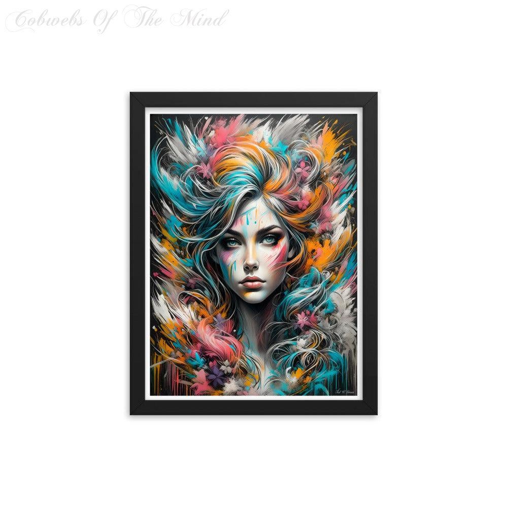 Abstract Allure - Framed Matte Poster Digital Art