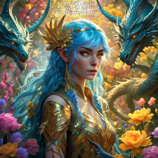 Aetheria, Keeper of Draconic Whispers - NFT Legendary 1-Drop Art > Digital Art > Cobwebs Of The Mind > Abstract > Digital Compositions