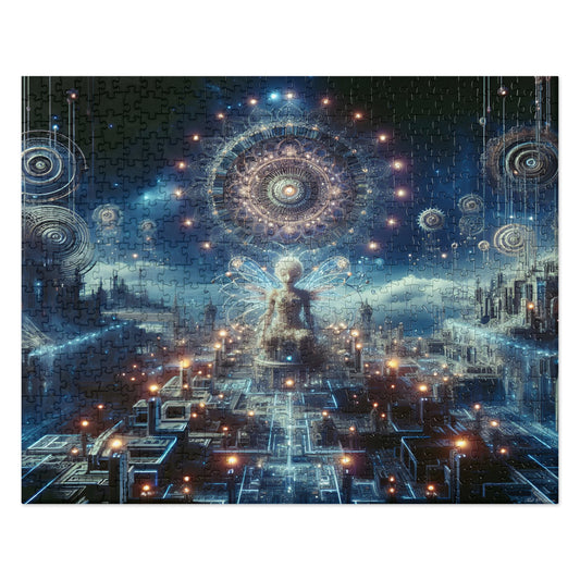 AI Can Get Spooky - 520 pcs. Jigsaw puzzle - US Only! Cobwebs Of The Mind jigsaw printful merchandise puzzles Puzzles Default Title