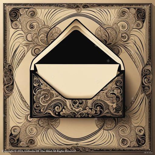 Antique Engraved Envelope Digital Art