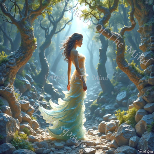 Arcadian Whisper - OpenSea Feminine Mosaic NFT 1 - Drop - Cobwebs Of The Mind