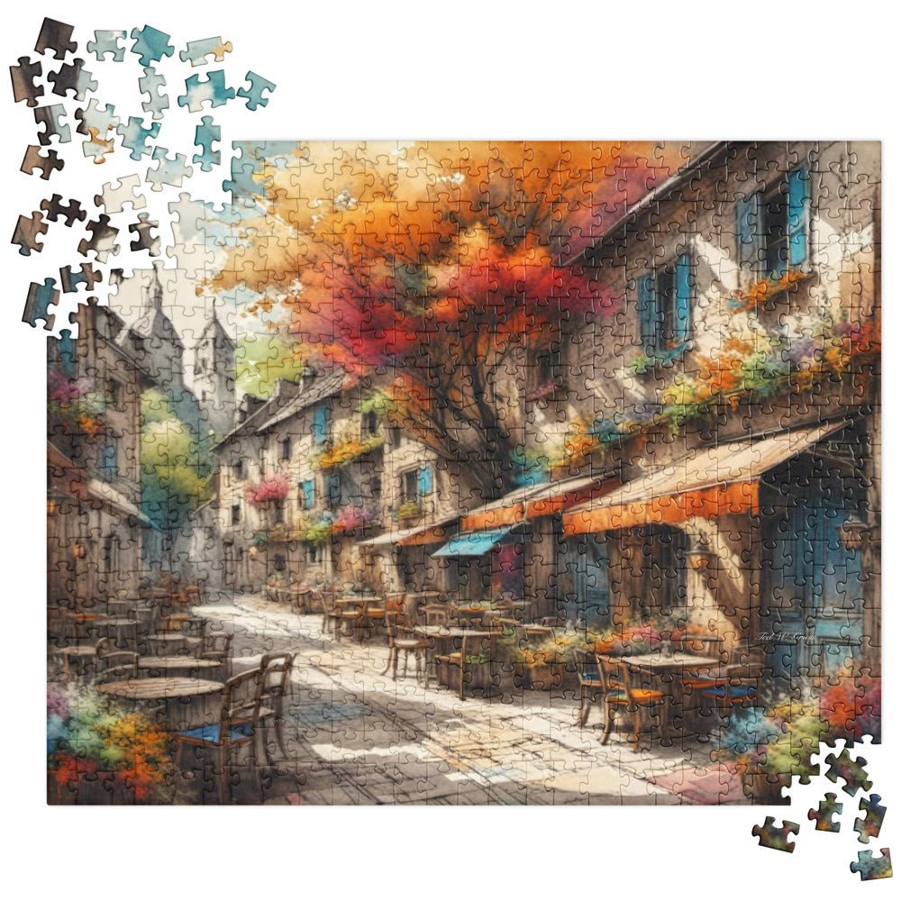 Artistic Alley of Dreams - 520 Pc. Jigsaw puzzle Puzzles