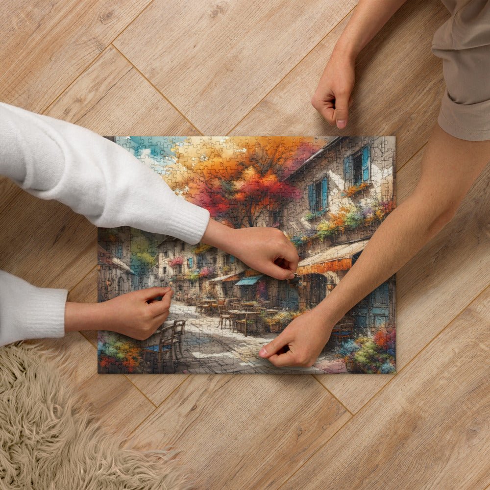 Artistic Alley of Dreams - 520 Pc. Jigsaw puzzle Puzzles