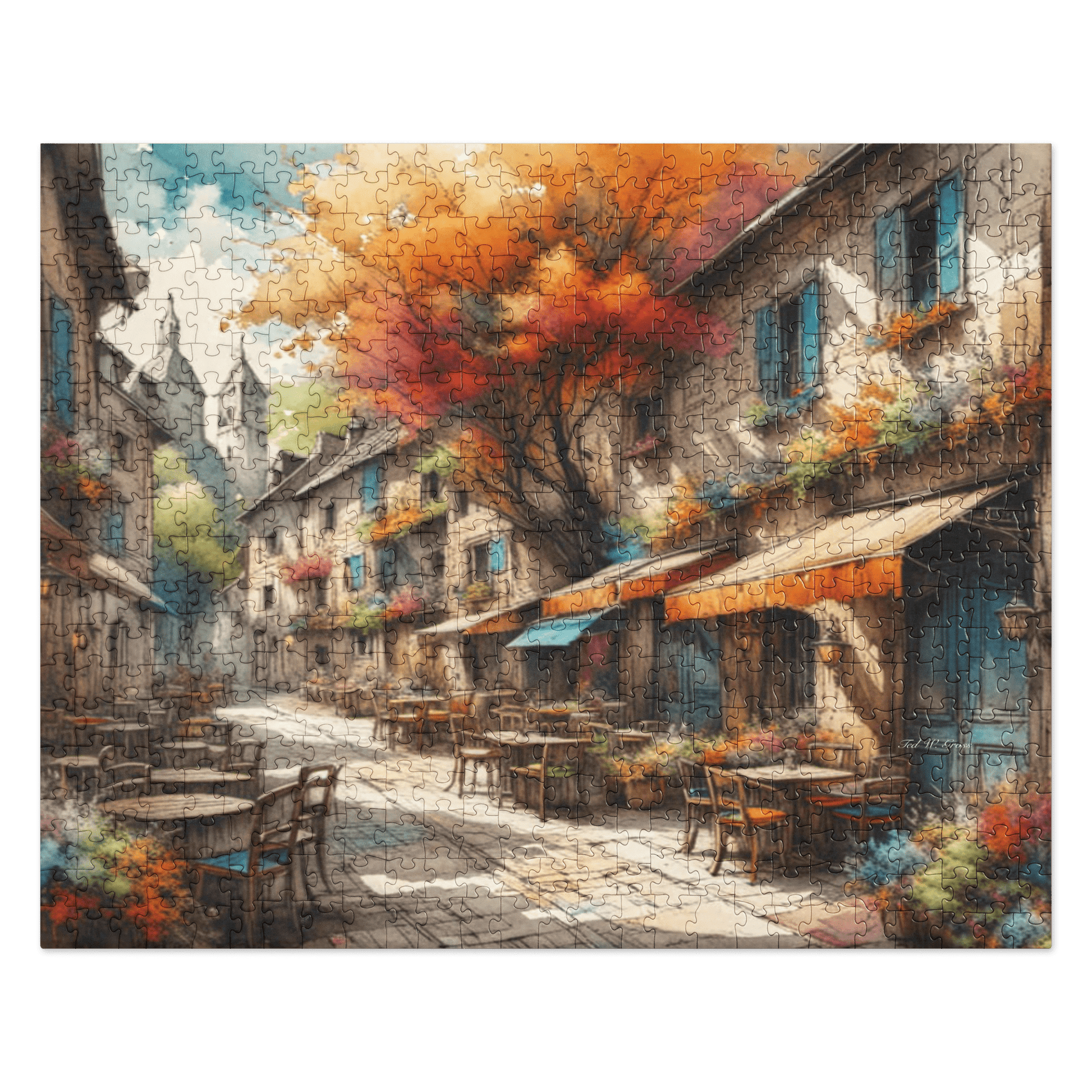 Artistic Alley of Dreams - 520 Pc. Jigsaw puzzle Puzzles