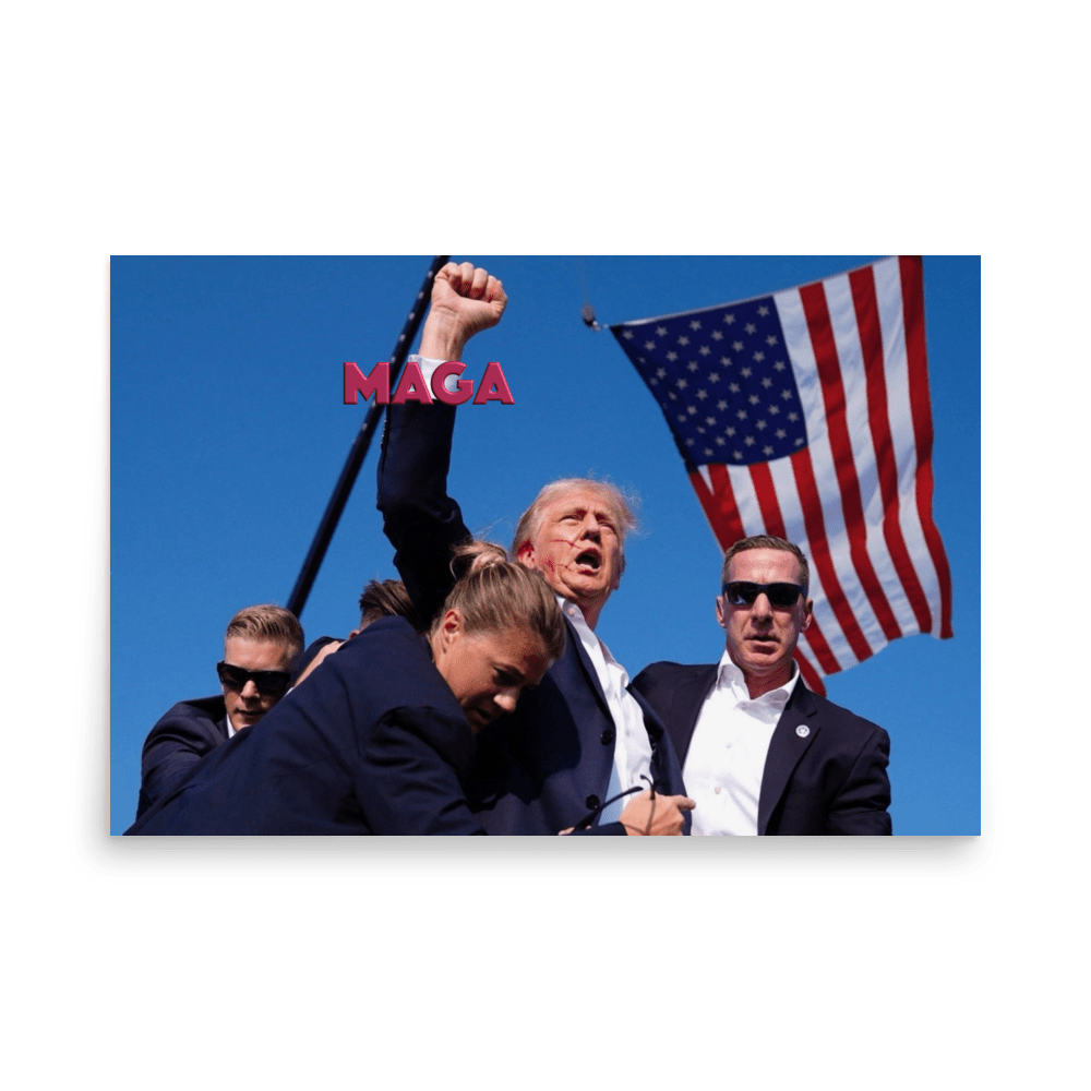 Attempted Assassination of Donald Trump - Enhanced Matte Poster Home & Garden > Decor > Artwork > Posters, Prints, & Visual Artwork