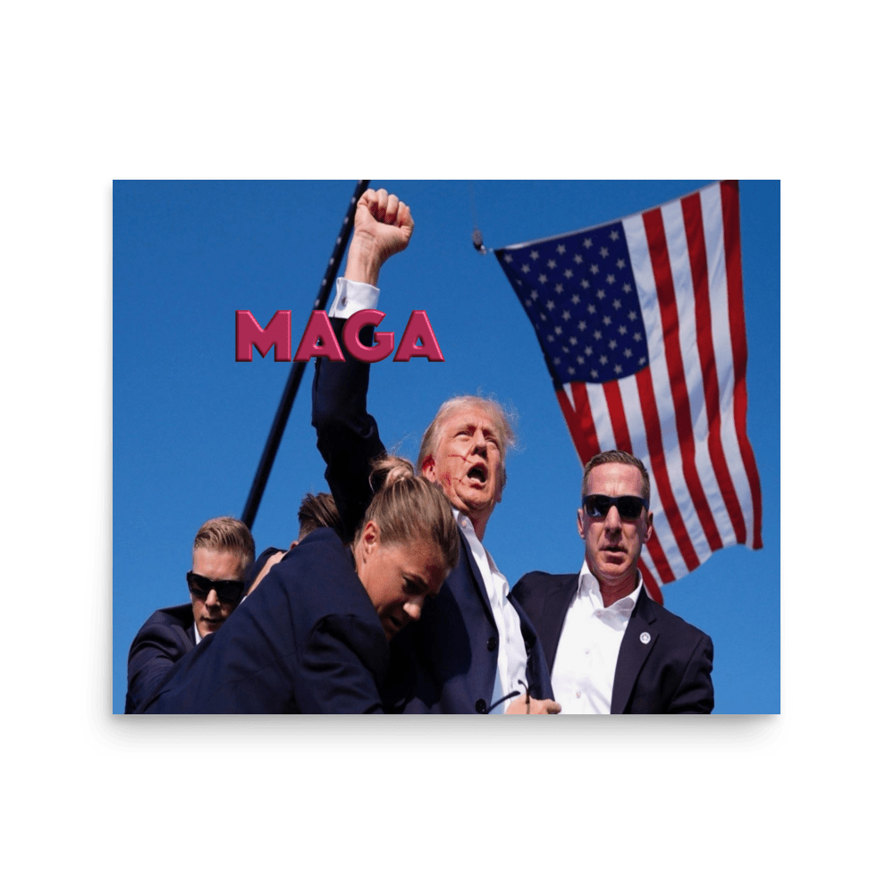 Attempted Assassination of Donald Trump - Enhanced Matte Poster Home & Garden > Decor > Artwork > Posters, Prints, & Visual Artwork