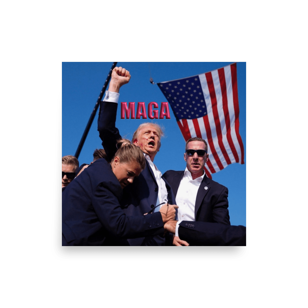 Attempted Assassination of Donald Trump - Enhanced Matte Poster Home & Garden > Decor > Artwork > Posters, Prints, & Visual Artwork