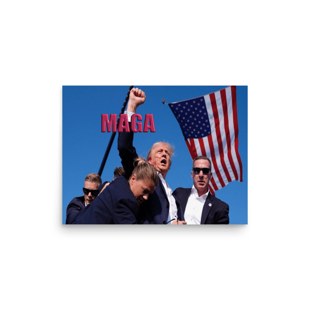 Attempted Assassination of Donald Trump - Enhanced Matte Poster Home & Garden > Decor > Artwork > Posters, Prints, & Visual Artwork