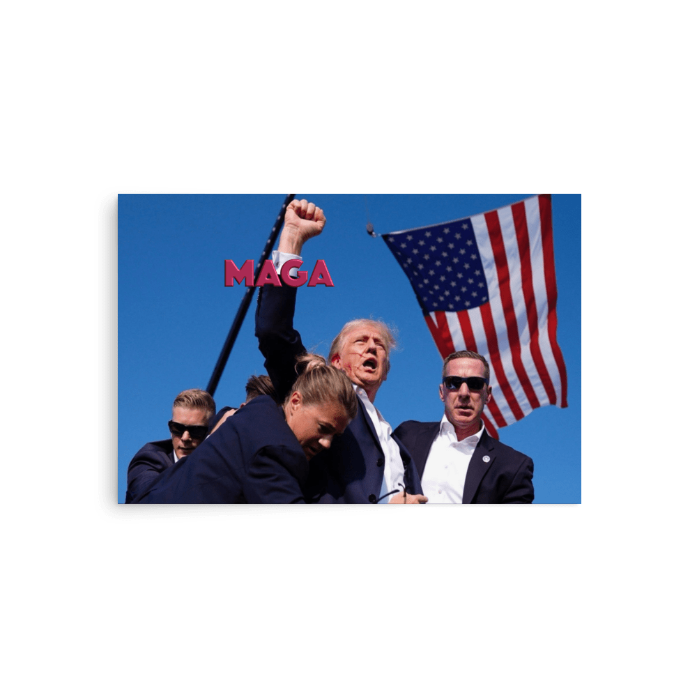 Attempted Assassination of Donald Trump - Enhanced Matte Poster Home & Garden > Decor > Artwork > Posters, Prints, & Visual Artwork