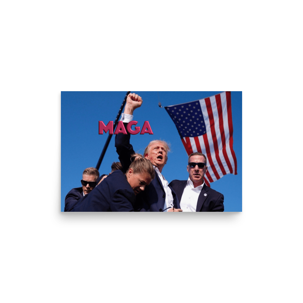 Attempted Assassination of Donald Trump - Enhanced Matte Poster Home & Garden > Decor > Artwork > Posters, Prints, & Visual Artwork