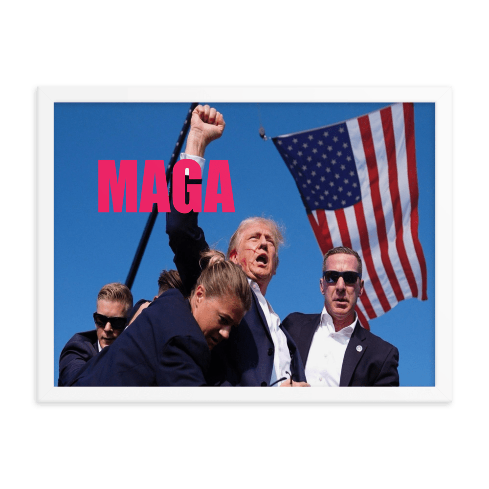 Attempted Assassination of Donald Trump - Framed Matte Poster Home & Garden > Decor > Artwork > Posters, Prints, & Visual Artwork