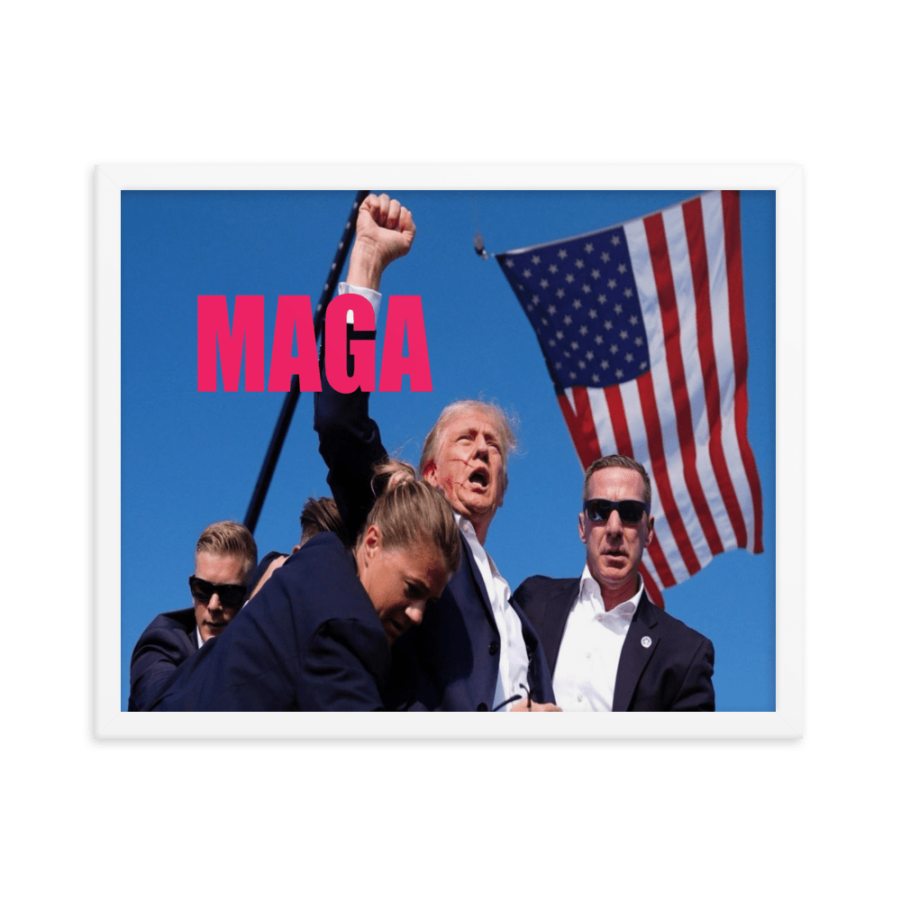 Attempted Assassination of Donald Trump - Framed Matte Poster Home & Garden > Decor > Artwork > Posters, Prints, & Visual Artwork