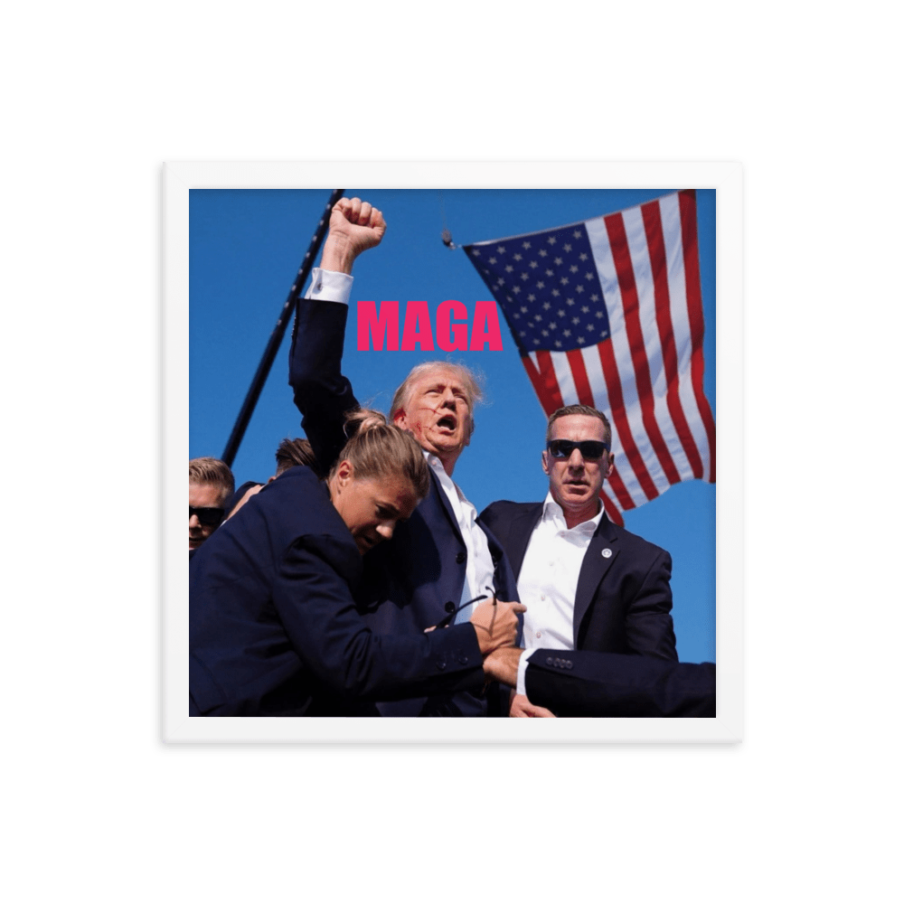 Attempted Assassination of Donald Trump - Framed Matte Poster Home & Garden > Decor > Artwork > Posters, Prints, & Visual Artwork