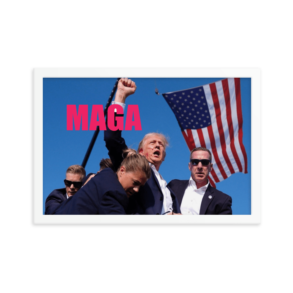 Attempted Assassination of Donald Trump - Framed Matte Poster Home & Garden > Decor > Artwork > Posters, Prints, & Visual Artwork