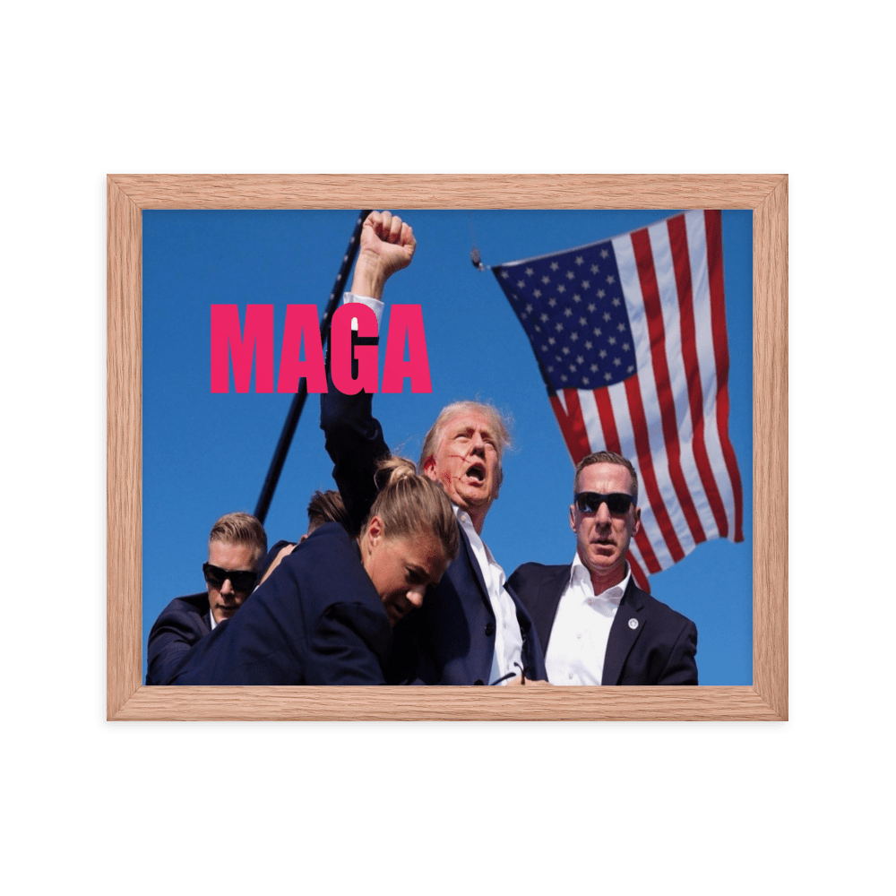 Attempted Assassination of Donald Trump - Framed Matte Poster Home & Garden > Decor > Artwork > Posters, Prints, & Visual Artwork