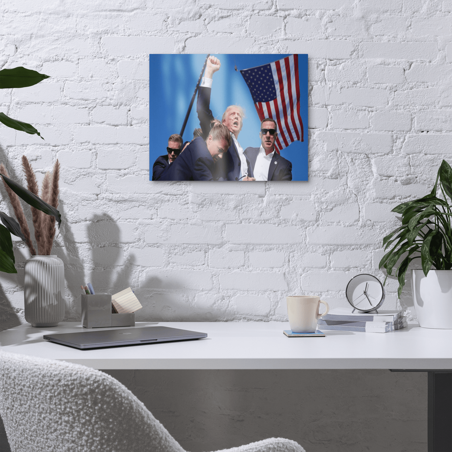 Attempted Assassination of Donald Trump - Metal Prints Home & Garden > Decor > Artwork > Posters, Prints, & Visual Artwork