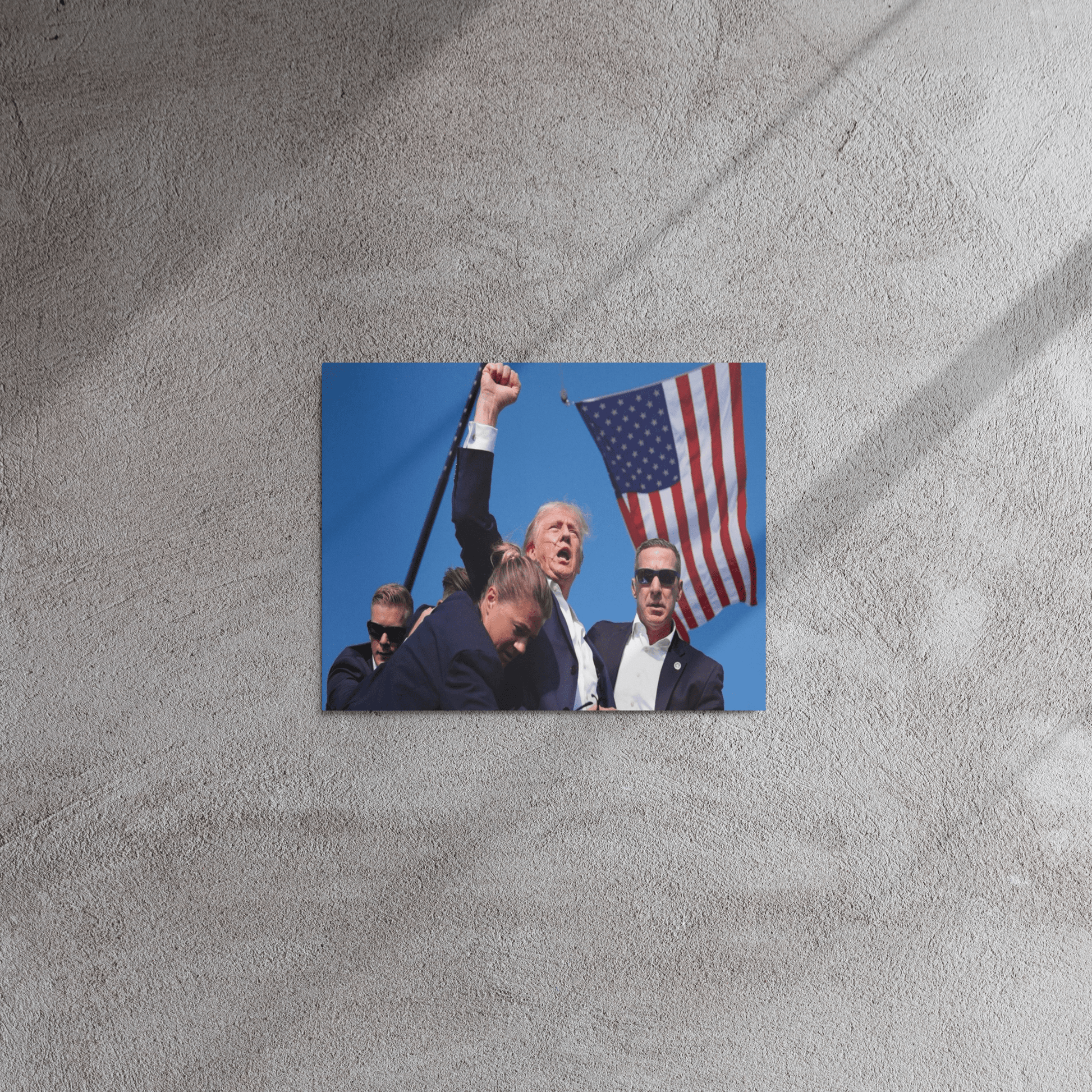 Attempted Assassination of Donald Trump - Metal Prints Home & Garden > Decor > Artwork > Posters, Prints, & Visual Artwork