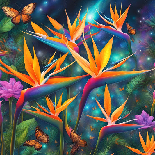 Birds Of Paradise-A Promise of Hope-High-End Giclee Print flowers giclee landscape nature Giclée