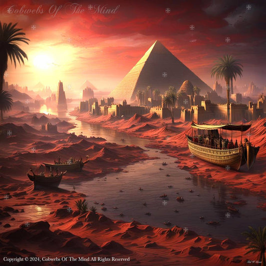 Blood Waters of the Nile - Digital Art Bible Cobwebs Of The Mind digital art Holidays Old Testament passover Art > Digital Art > Cobwebs Of The Mind > Abstract > Digital Compositions