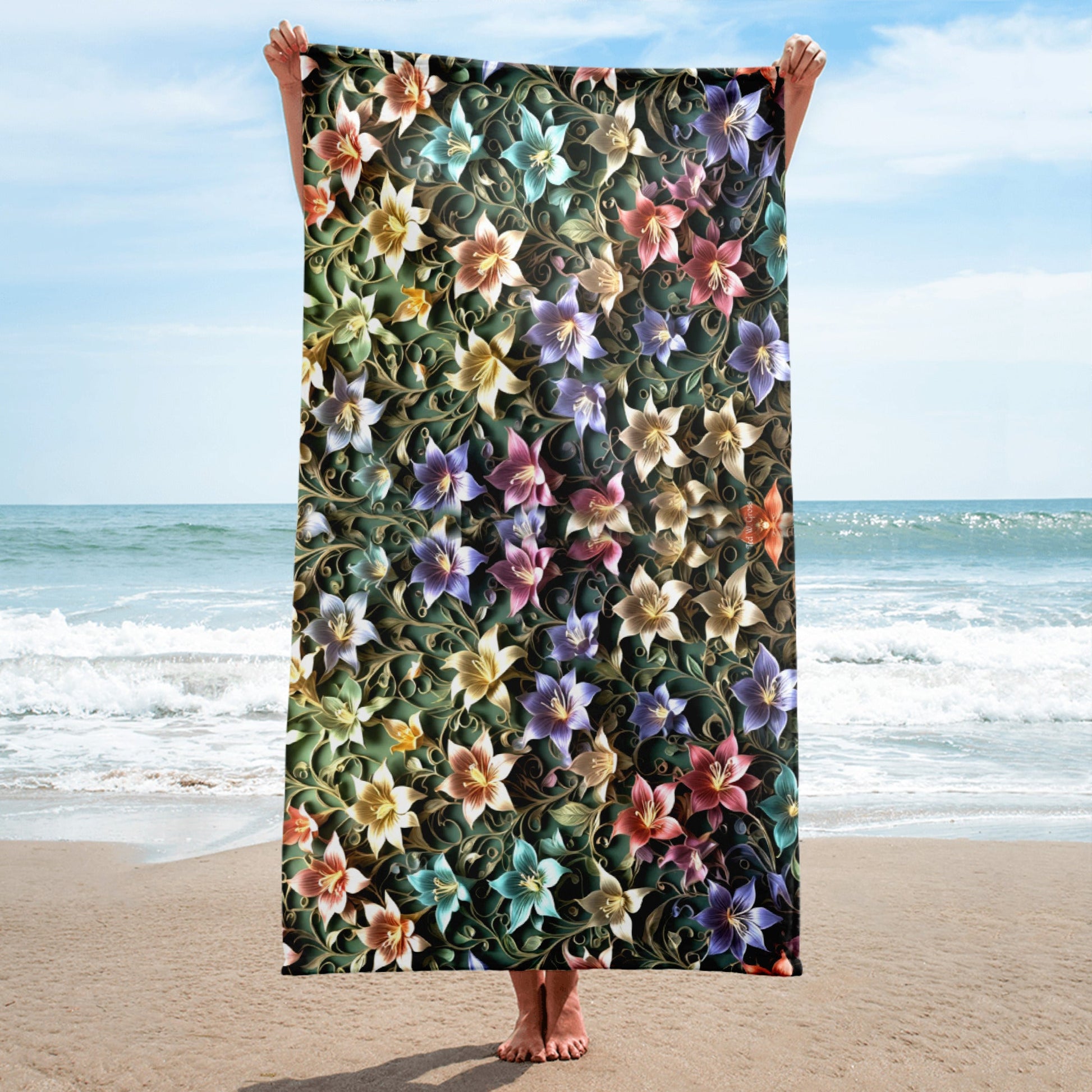 Blossom Fantasia - 30*60 Bath & Beach Towel Home & Garden > Linens & Bedding > Towels > Beach Towels