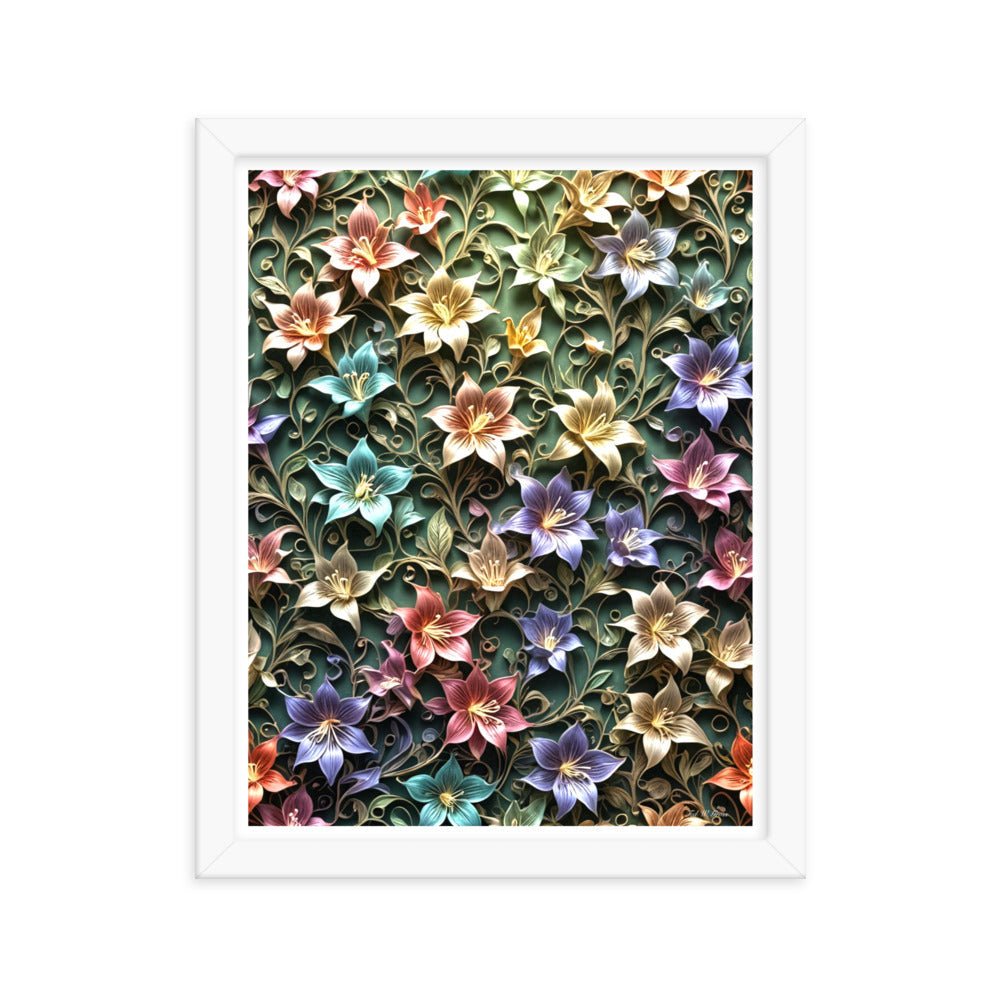 Blossom Fantasia - Framed Matte Poster Home & Garden > Decor > Artwork > Posters, Prints, & Visual Artwork