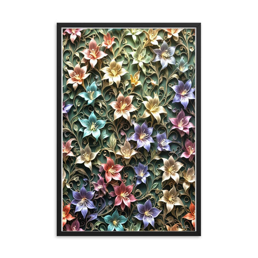 Blossom Fantasia - Framed Matte Poster Home & Garden > Decor > Artwork > Posters, Prints, & Visual Artwork