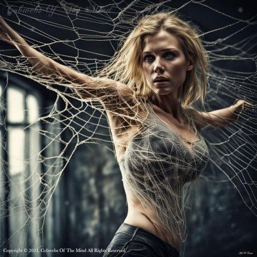 Caught In The Web Of Her Own Lies beauty fantasy photo-realistic Digital Art