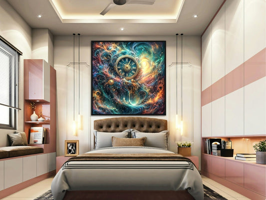 Celestial Clock - Digital Art - Cobwebs Of The Mind