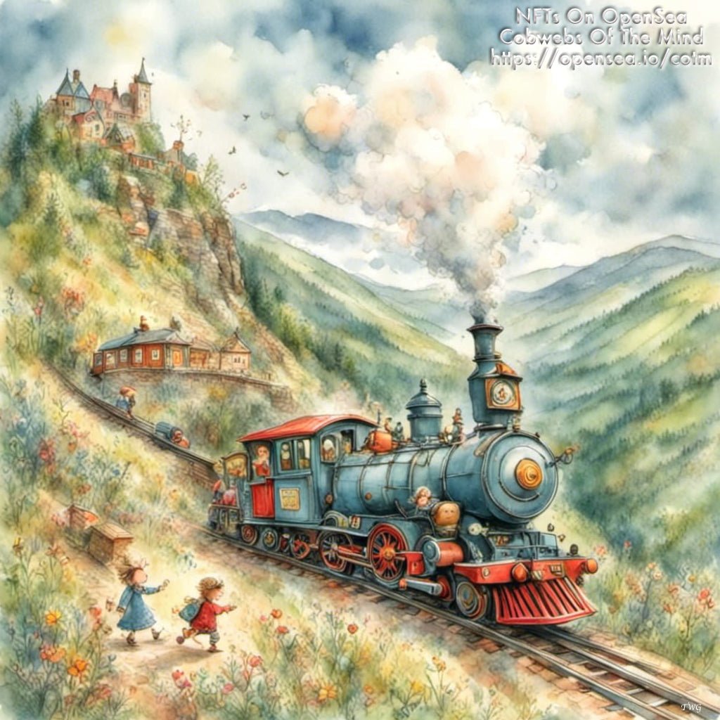 Choo-Choo to Dreamland - OpenSea NFT Limited Edition Art > Digital Art > Cobwebs Of The Mind > Abstract > Digital Compositions