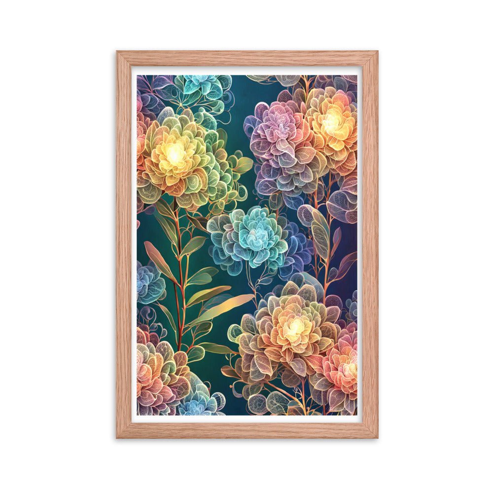 Chromatic Filigree - Framed Matte Poster Home & Garden > Decor > Artwork > Posters, Prints, & Visual Artwork