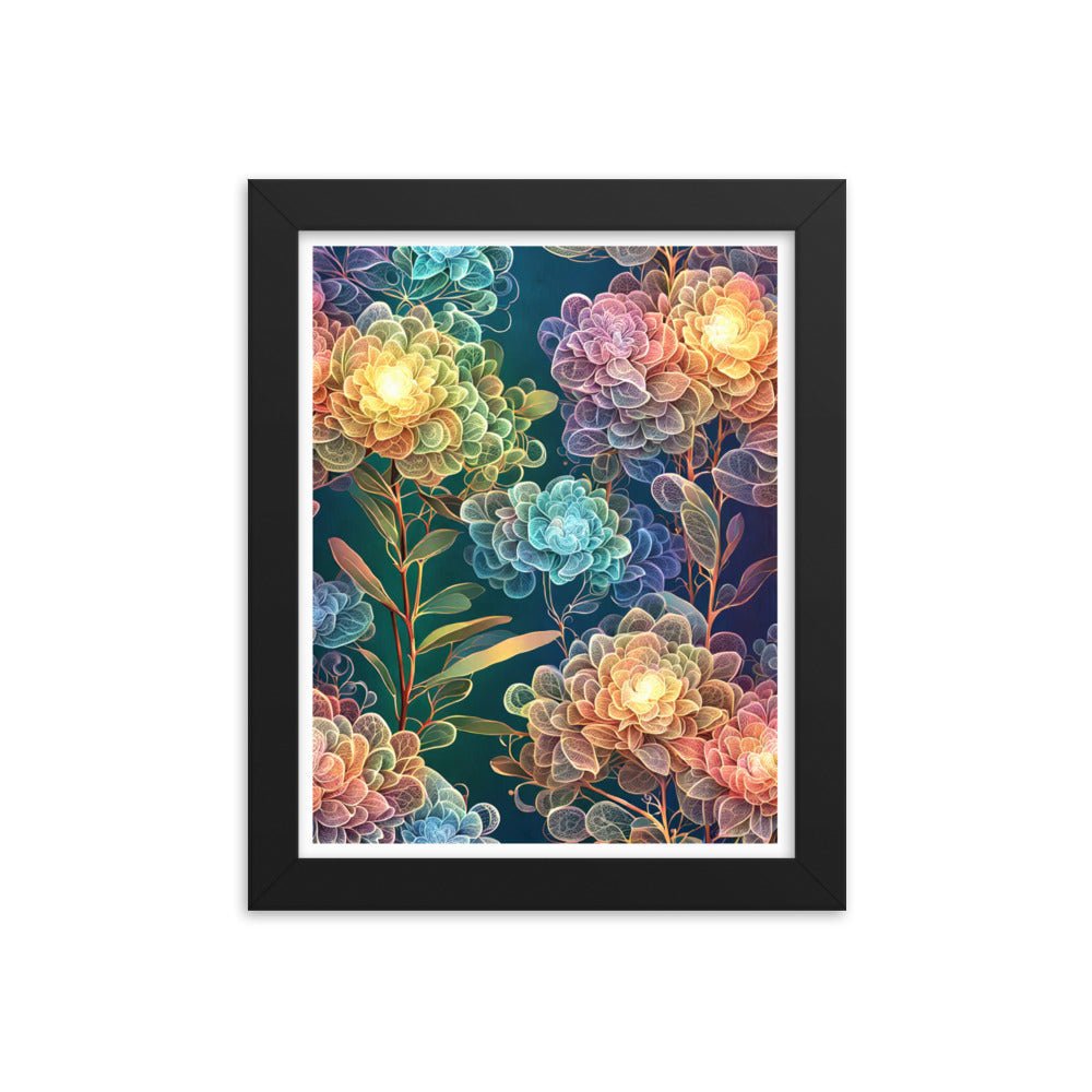 Chromatic Filigree - Framed Matte Poster Home & Garden > Decor > Artwork > Posters, Prints, & Visual Artwork