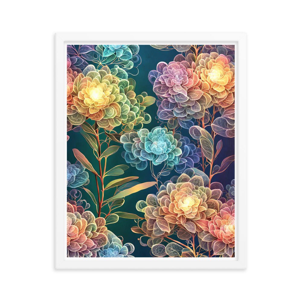 Chromatic Filigree - Framed Matte Poster Home & Garden > Decor > Artwork > Posters, Prints, & Visual Artwork