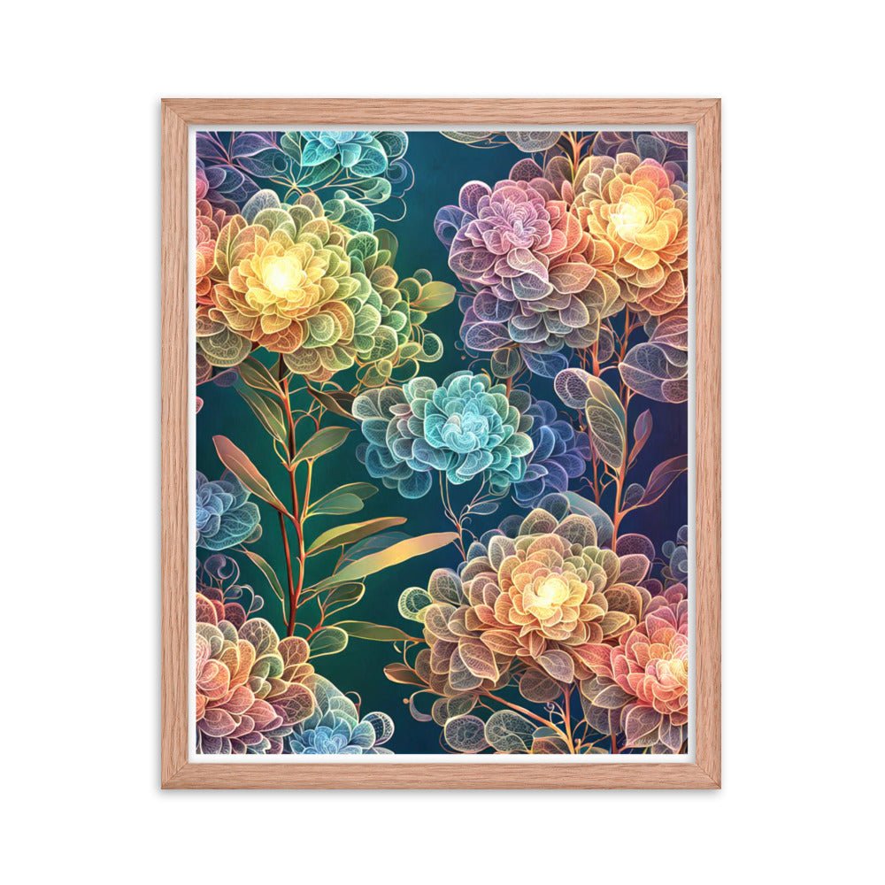 Chromatic Filigree - Framed Matte Poster Home & Garden > Decor > Artwork > Posters, Prints, & Visual Artwork