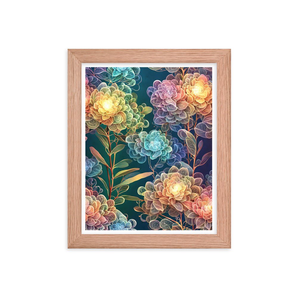 Chromatic Filigree - Framed Matte Poster Home & Garden > Decor > Artwork > Posters, Prints, & Visual Artwork